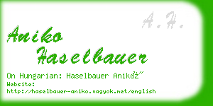 aniko haselbauer business card